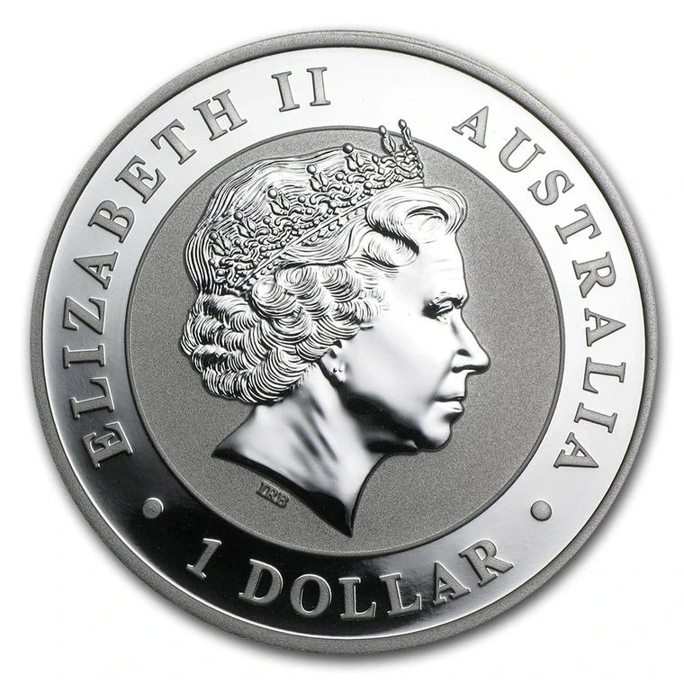 2014 Australian Silver Kookaburra 1 oz bullion coin obverse