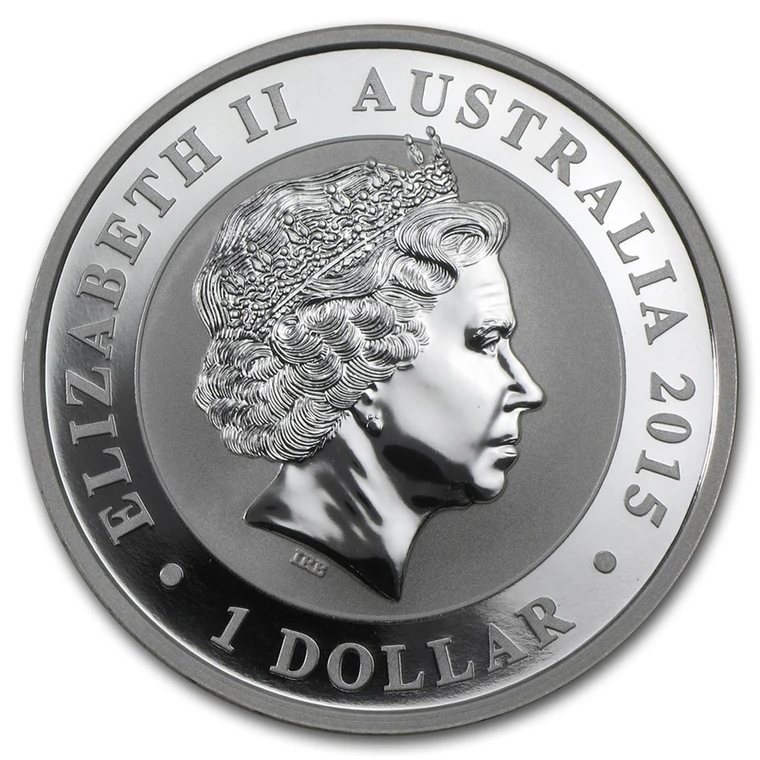 2015 Australian Silver Kookaburra 1 oz bullion coin obverse