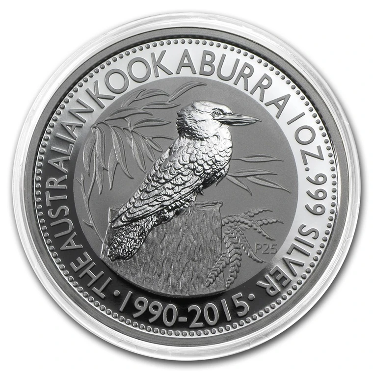 2015 Australian Silver Kookaburra 1 oz bullion coin reverse