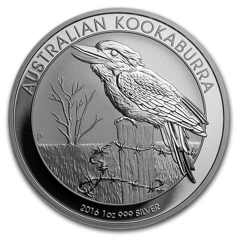 2016 Australian Silver Kookaburra 1 oz bullion coin reverse