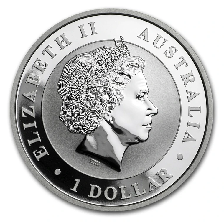 2017 Australian Silver Kookaburra 1 oz bullion coin obverse