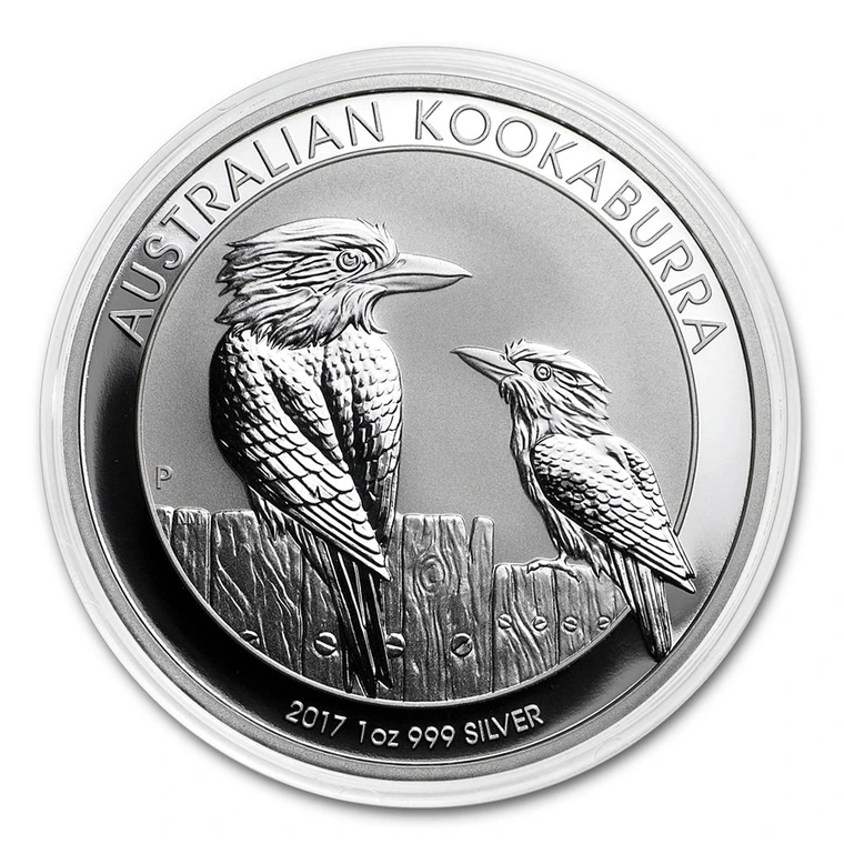 2017 Australian Silver Kookaburra 1 oz bullion coin reverse