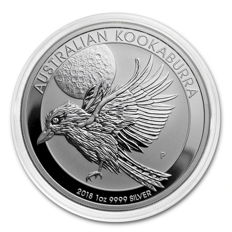 2018 Australian Silver Kookaburra 1 oz bullion coin reverse