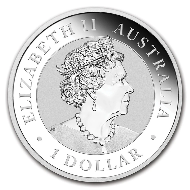 2021 Australian Silver Kookaburra 1 oz bullion coin obverse