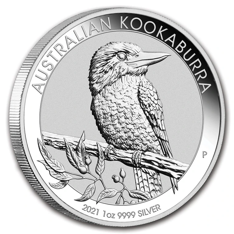2021 Australian Silver Kookaburra 1 oz bullion coin reverse