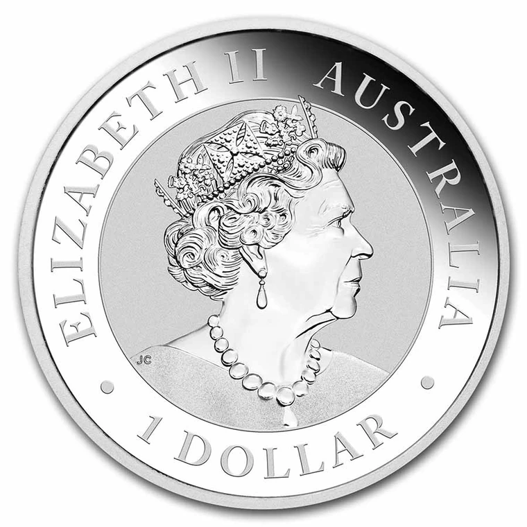 2022 Australian Silver Kookaburra 1 oz bullion coin obverse
