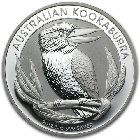 2012 Australian Silver Kookaburra 1 oz bullion coin reverse