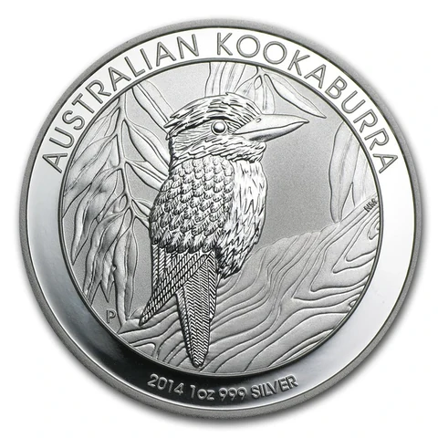 2014 Australian Silver Kookaburra 1 oz bullion coin reverse