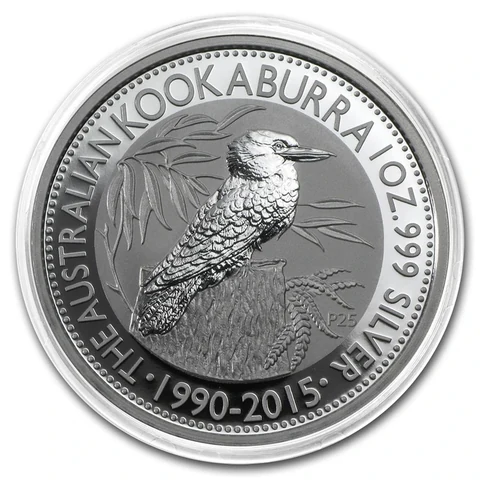 2015 Australian Silver Kookaburra 1 oz bullion coin reverse
