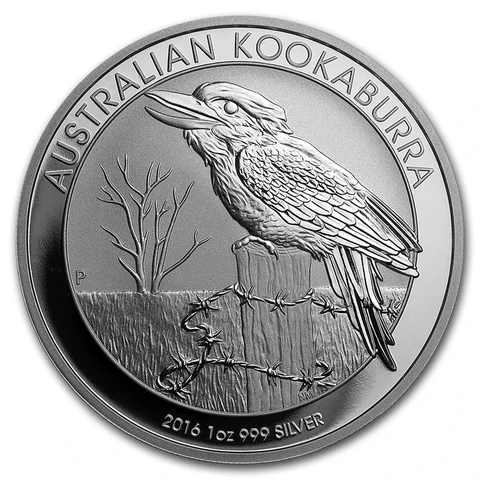 2016 Australian Silver Kookaburra 1 oz bullion coin reverse