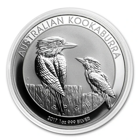 2017 Australian Silver Kookaburra 1 oz bullion coin reverse