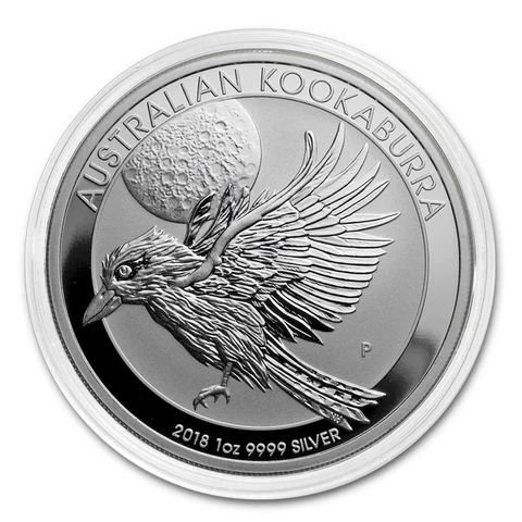 2018 Australian Silver Kookaburra 1 oz bullion coin reverse