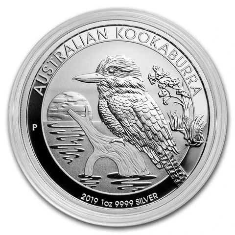 2019 Australian Silver Kookaburra 1 oz bullion coin reverse