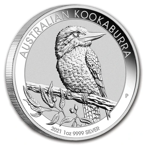 2021 Australian Silver Kookaburra 1 oz bullion coin reverse