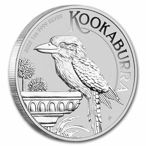 2022 Australian Silver Kookaburra 1 oz bullion coin reverse