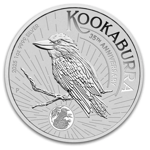 2025 Australian Silver Kookaburra 1 oz bullion coin reverse