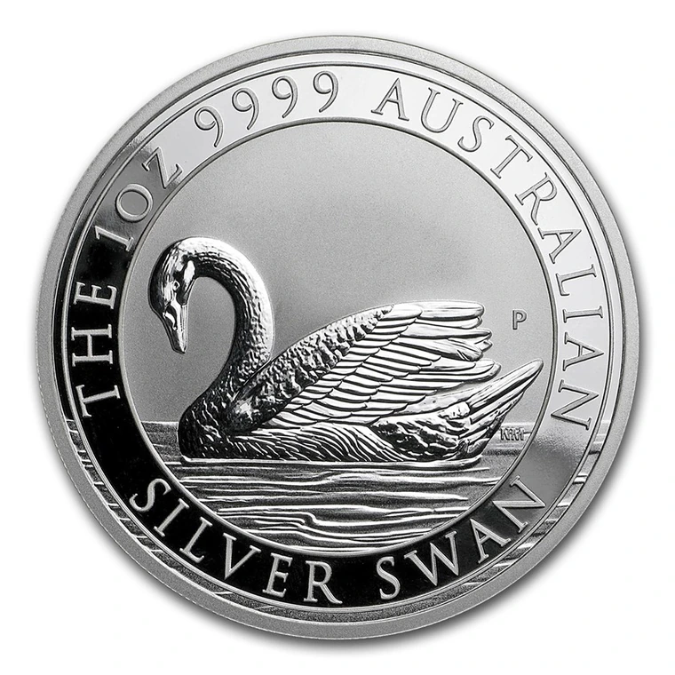 2017 Australian Silver Swan 1 oz bullion coin reverse