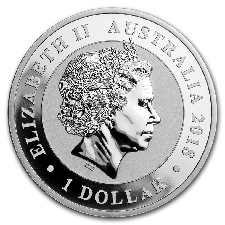 2018 Australian Silver Swan 1 oz bullion coin obverse