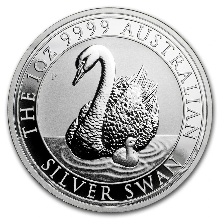 2018 Australian Silver Swan 1 oz bullion coin reverse
