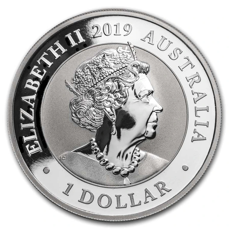 2019 Australian Silver Swan 1 oz bullion coin obverse