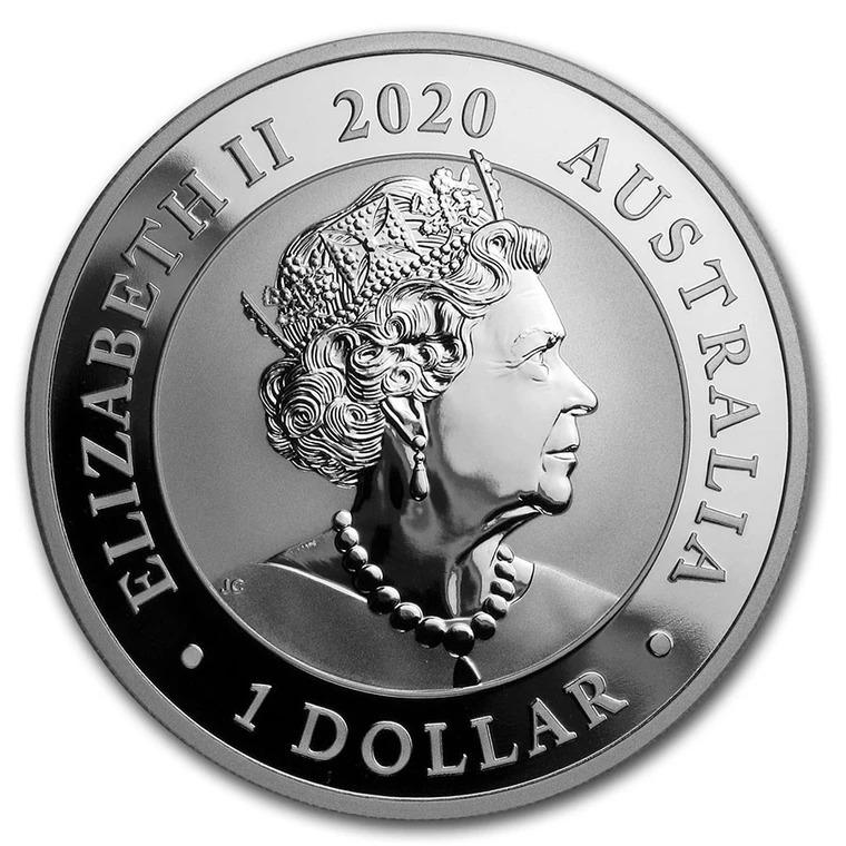 2020 Australian Silver Swan 1 oz bullion coin obverse