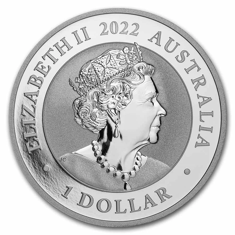 2022 Australian Silver Swan 1 oz bullion coin obverse