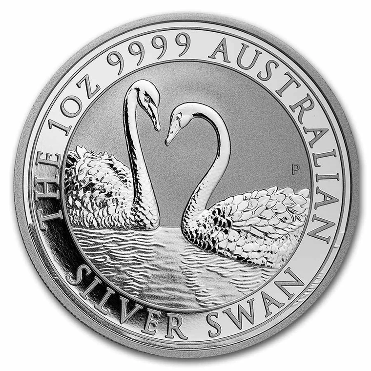2022 Australian Silver Swan 1 oz bullion coin reverse