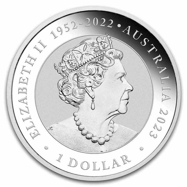 2023 Australian Silver Swan 1 oz bullion coin obverse