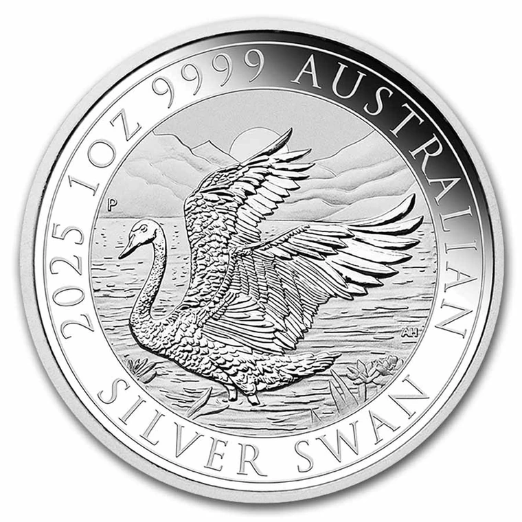 2025 Australian Silver Swan 1 oz bullion coin reverse