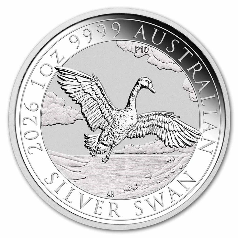 2026 Australian Silver Swan 1 oz bullion coin reverse