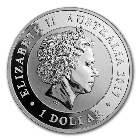 2017 Australian Silver Swan 1 oz bullion coin obverse