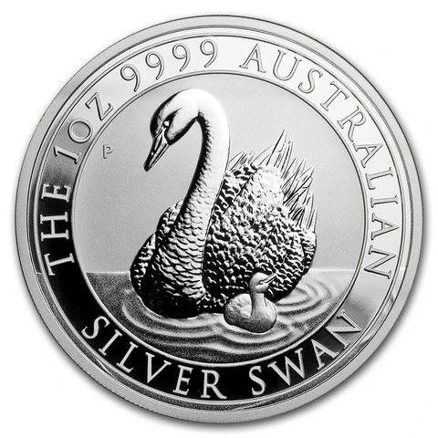 2018 Australian Silver Swan 1 oz bullion coin reverse