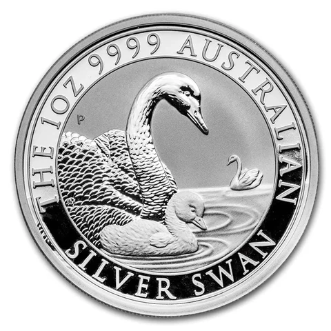 2019 Australian Silver Swan 1 oz bullion coin reverse