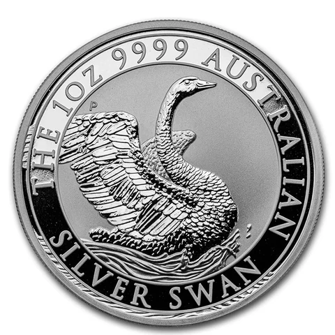 2020 Australian Silver Swan 1 oz bullion coin reverse