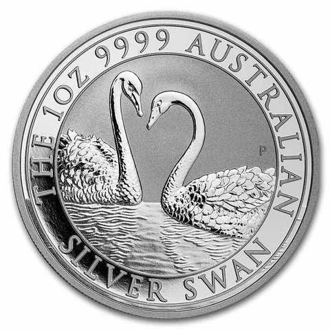 2022 Australian Silver Swan 1 oz bullion coin reverse