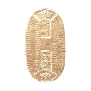 Thumbnail: Exact documented obverse of an 1859 Ansei Koban photographed at the Toi Museum.
