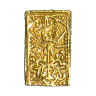 Thumbnail: Obverse and reverse of a Keicho Ichibukin
