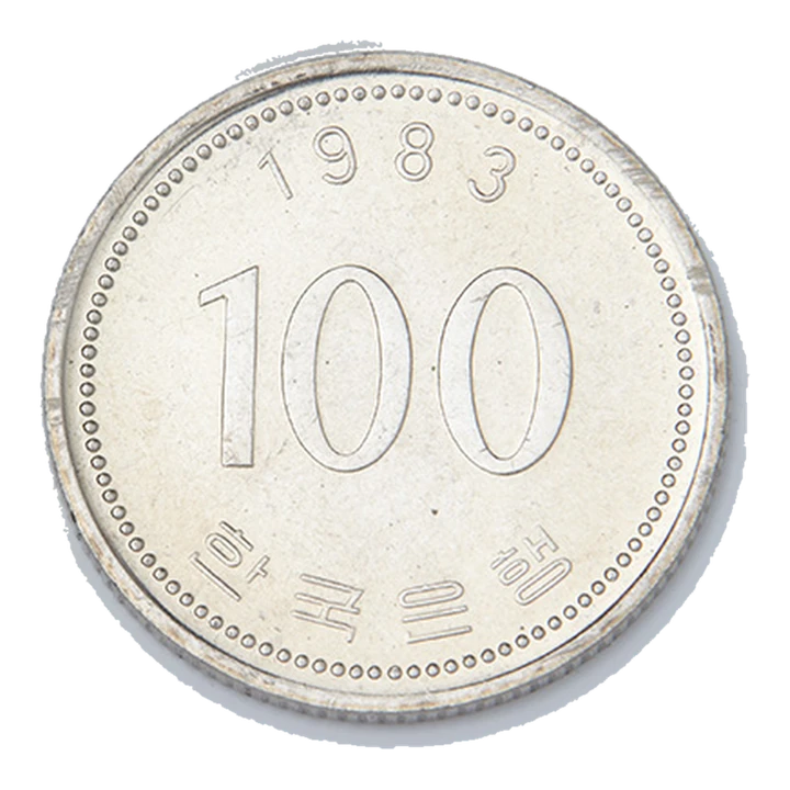 South Korea current-series 100 won, reverse