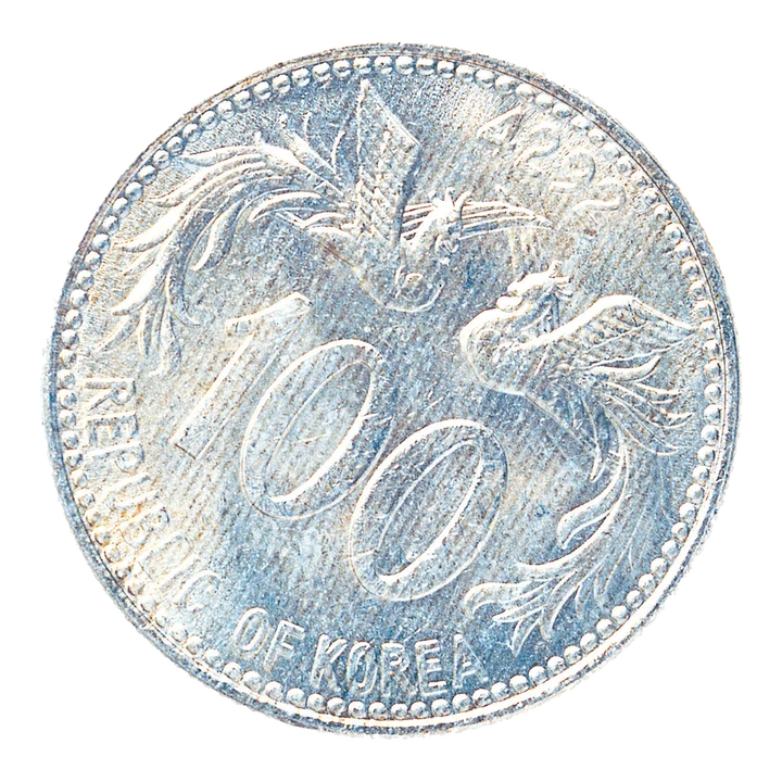 South Korea 1959 100 hwan, reverse