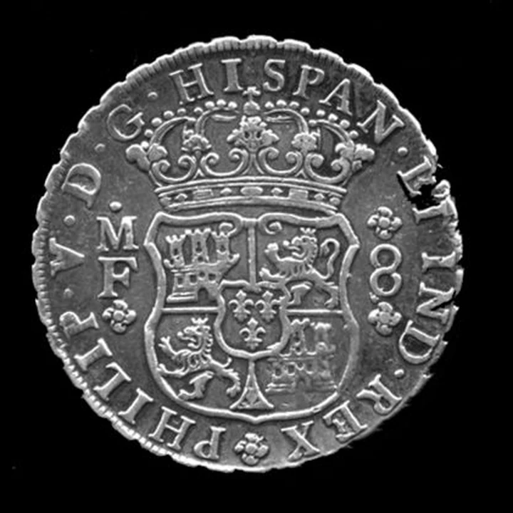Obverse of Representative Philip V 1739 Mexico City Pillar 8 Reales