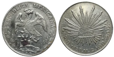 Thumbnail of Representative 1890 Do MC Durango Republican 8 Reales