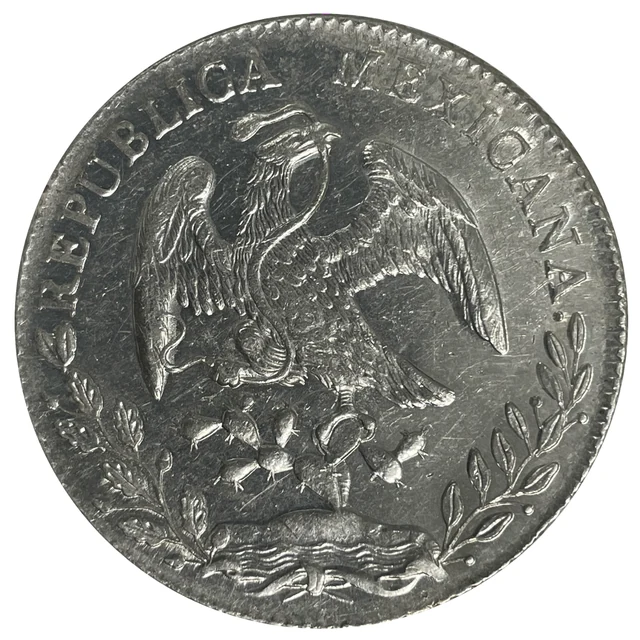 Obverse of Representative 1890 Mo AM Mexico City Republican 8 Reales